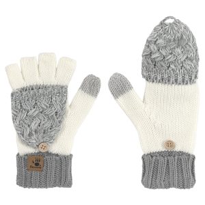 HAT GLOVE SET 2PK LT GREY