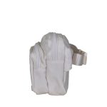 SQUARE DOUBLE ZIP WAIST BAG/SLING IVORY